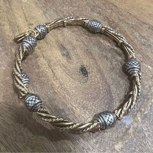 Alex and Ani two toned bracelet